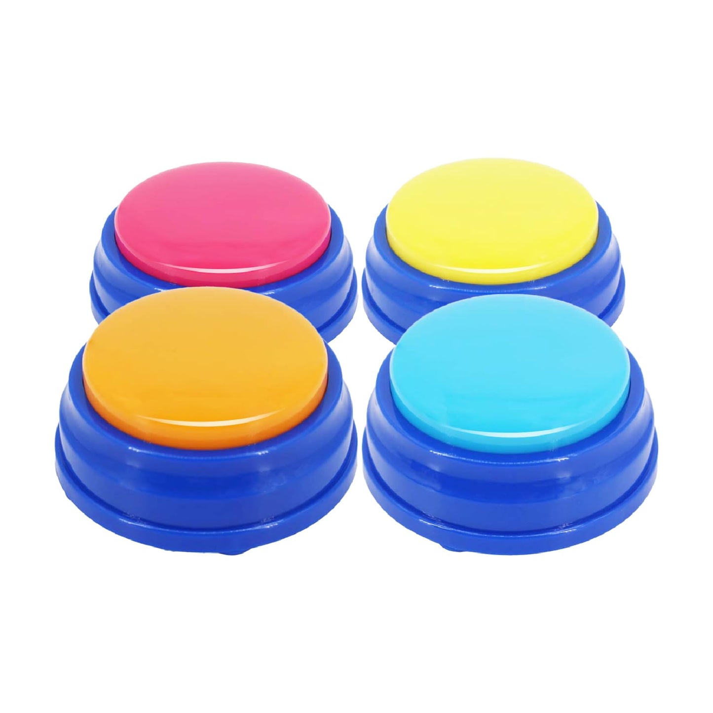 PUPTALWORD Dog Buttons ,Voice Recording Button for Communication Pet Training Buzzer 30 Second Record&Playback Dog ToyVoice Recording Clicker for Cat Puppy Pet Trainin(4 Pcs)