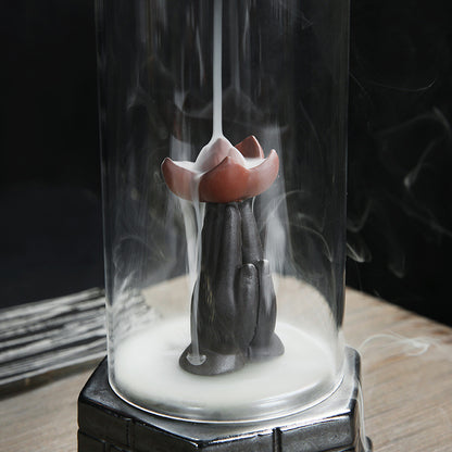 Large Lotus Ceramic Backflow Incense Burner