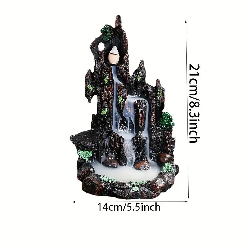 Resin Mountain Backflow Incense Burner
