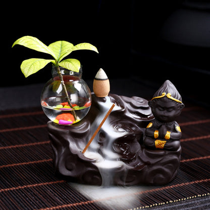 Creative Sun Wukong Ceramic Incense Burner