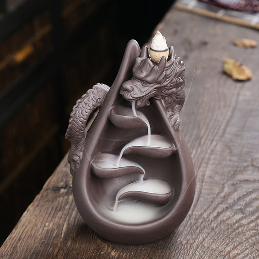 Chinese Dragon Backflow Incense Burner