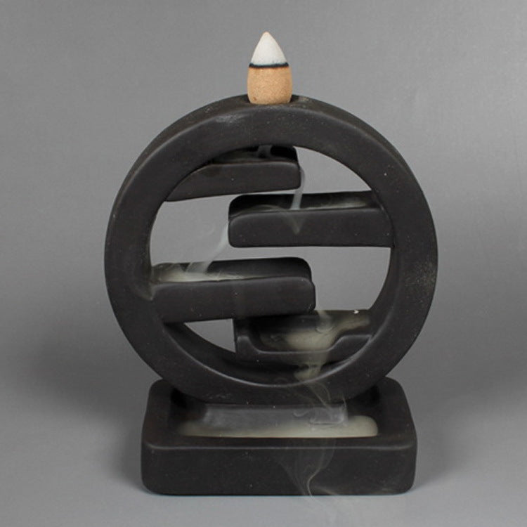 Minimalist Ceramic Backflow Incense Burner