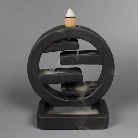 Minimalist Ceramic Backflow Incense Burner
