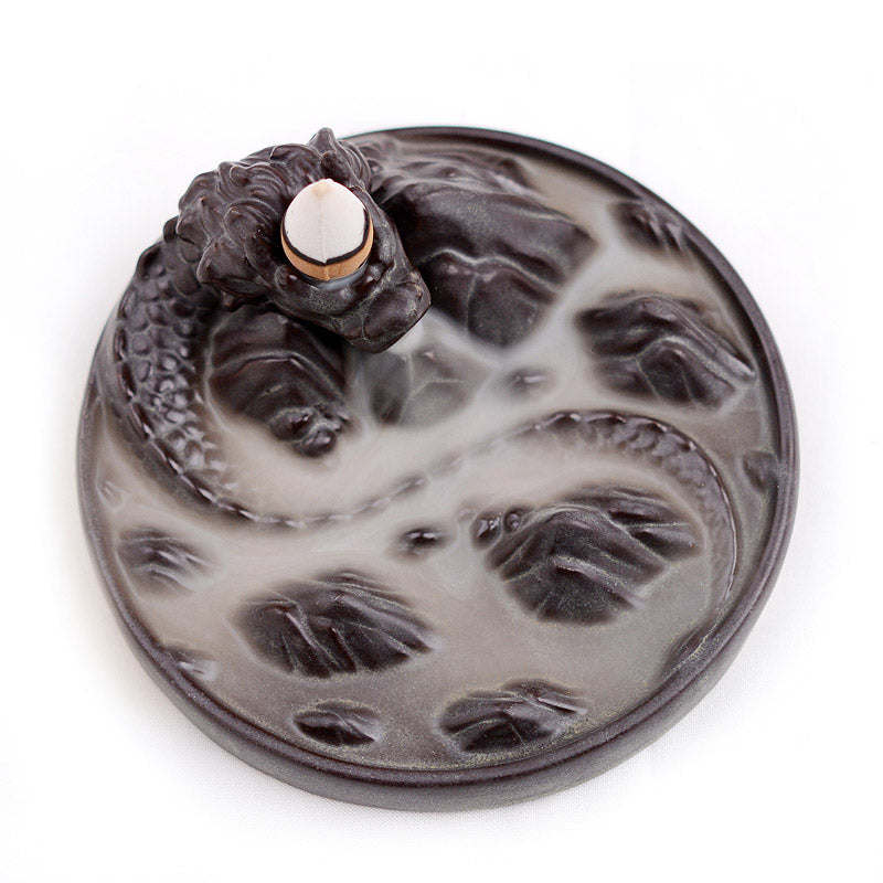 Creative Ceramic Dragon Incense Burner
