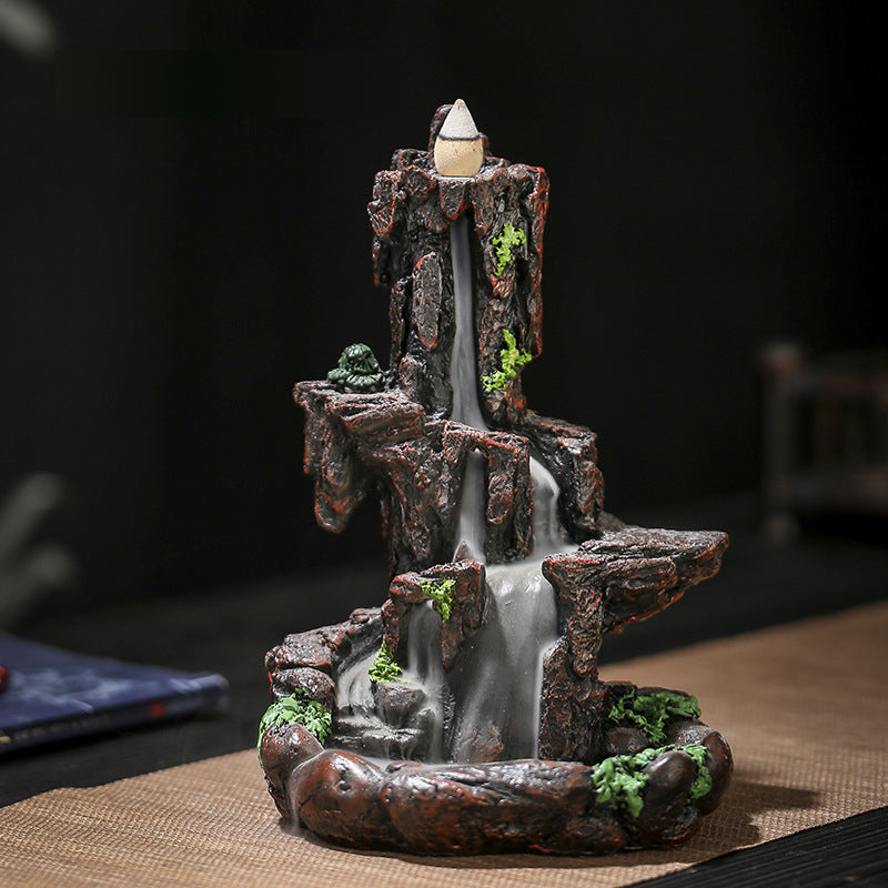 Resin Mountain Backflow Incense Burner