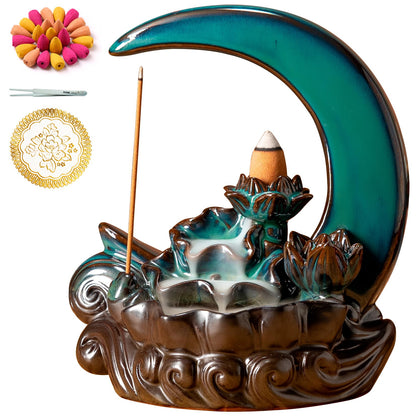 Moon Backflow Incense Burner