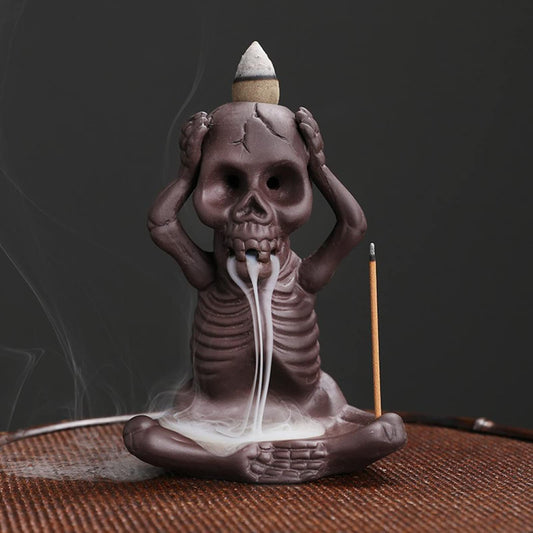 Skull Backflow Incense Burner