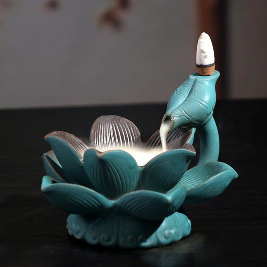 LED Backflow Incense Burner Ceramic