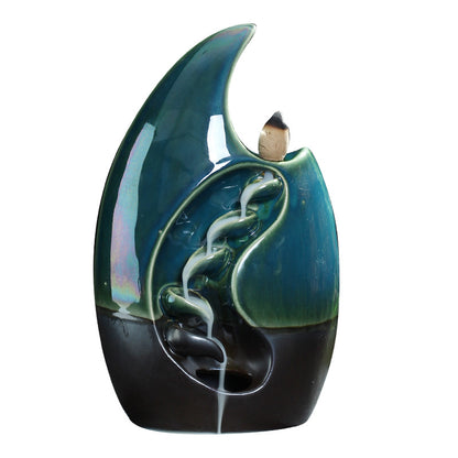 Ceramic Mountain Backflow Incense Burner
