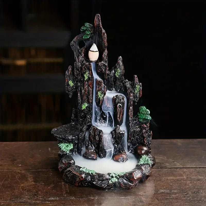 Resin Mountain Backflow Incense Burner