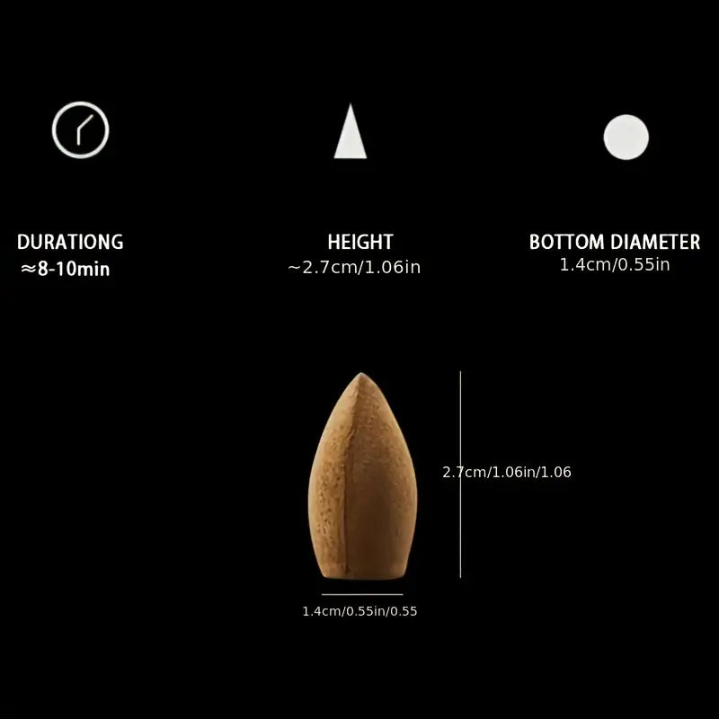 Aromatic Backflow Incense Cones
