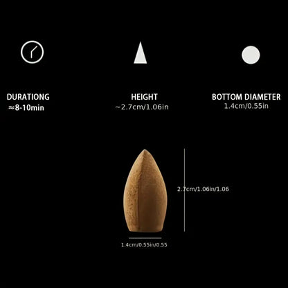 Aromatic Backflow Incense Cones
