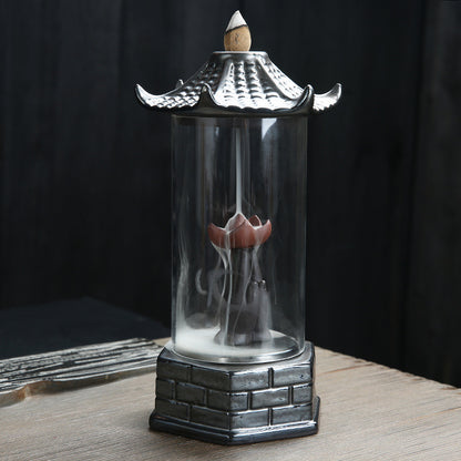 Large Lotus Ceramic Backflow Incense Burner