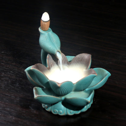 LED Backflow Incense Burner Ceramic