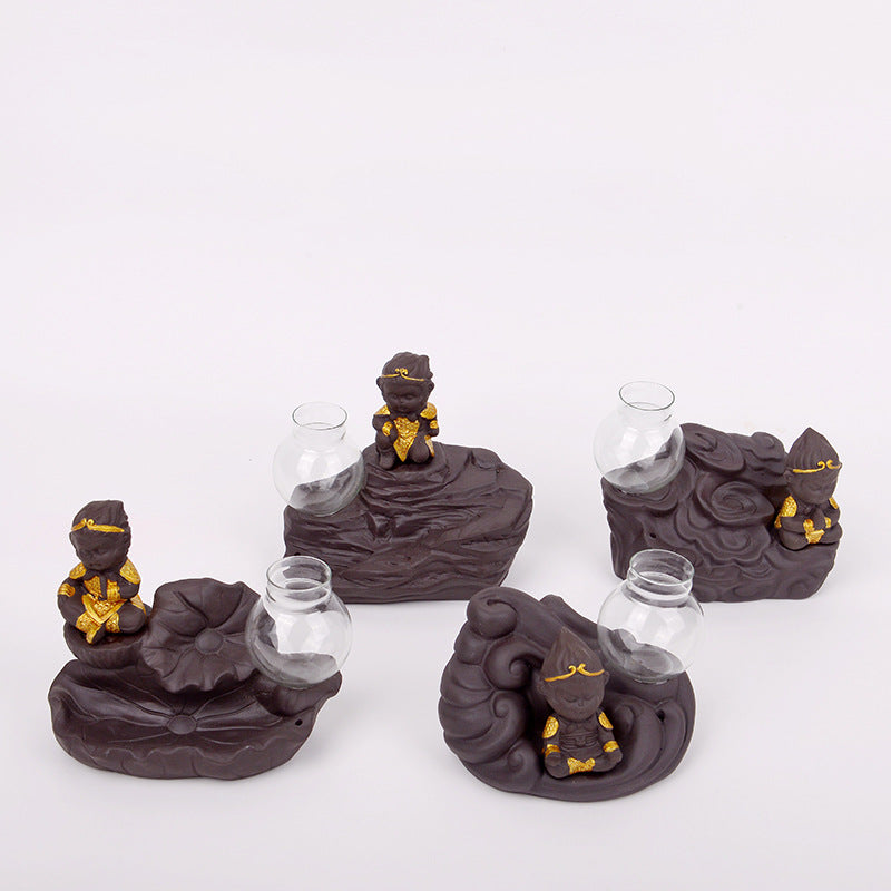 Creative Sun Wukong Ceramic Incense Burner
