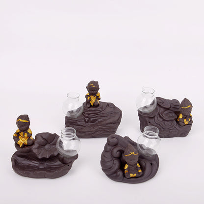Creative Sun Wukong Ceramic Incense Burner