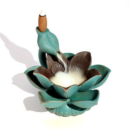 LED Backflow Incense Burner Ceramic