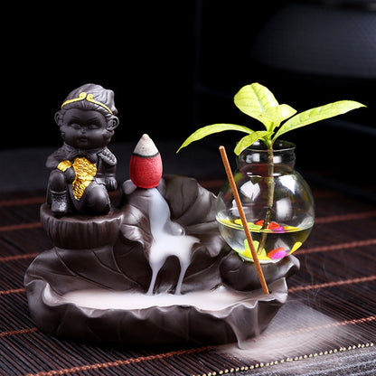 Creative Sun Wukong Ceramic Incense Burner