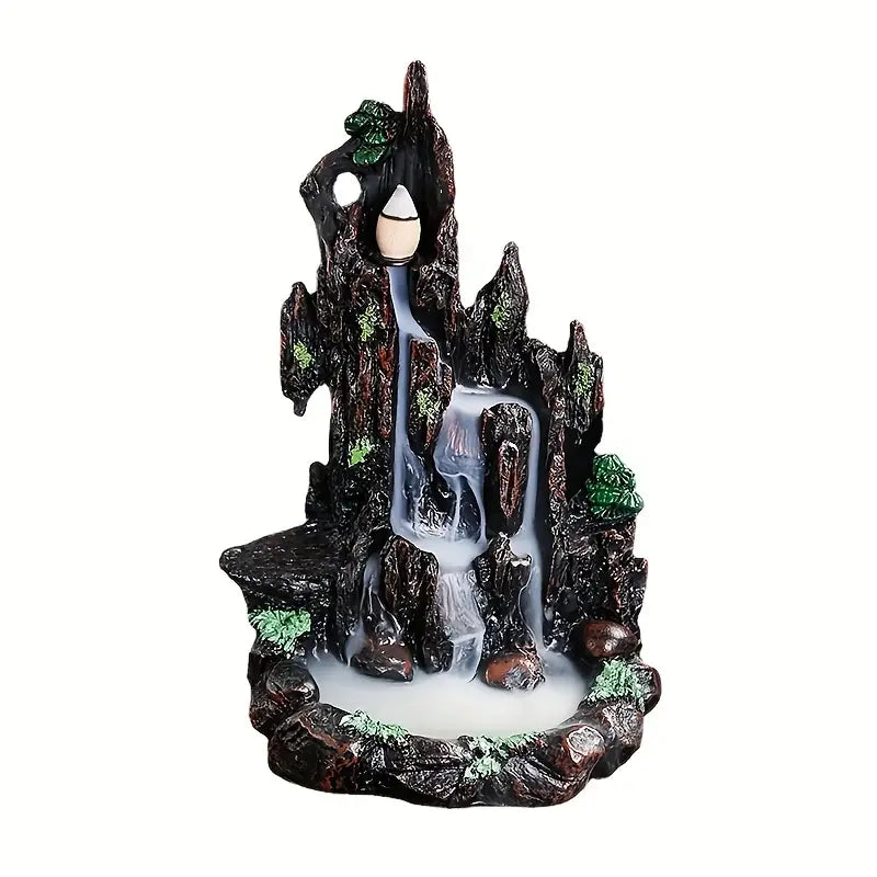 Resin Mountain Backflow Incense Burner