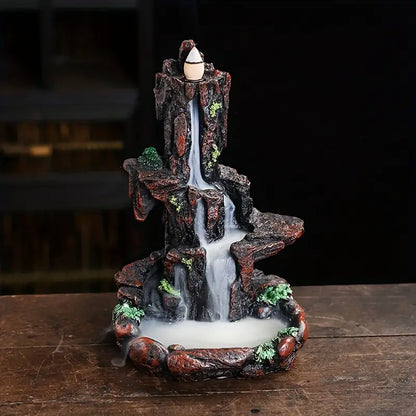 Resin Mountain Backflow Incense Burner