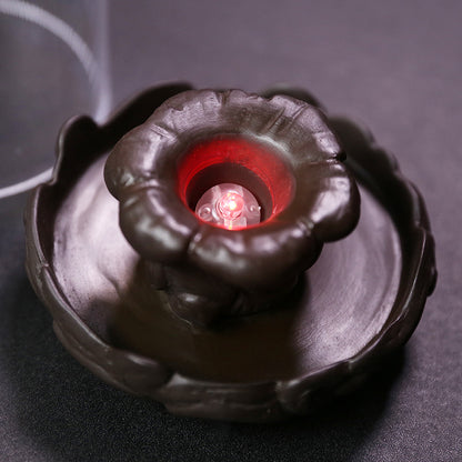 Handmade Purple Clay Backflow Incense Burner